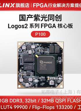 国产FPGA核心板 ALINX 紫光同创Logos2 PG2L100H 收发器 工业级