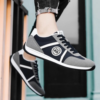 2025新款透气休闲鞋一脚蹬阿甘平底鞋男士运动板鞋GD