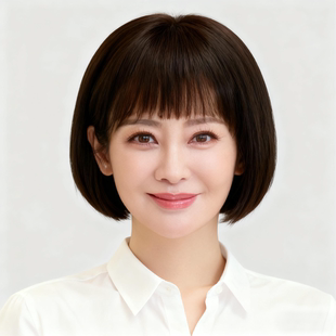 假发中老年女士妈妈款全头套真发女丝短发波波头轻薄透气自然减龄