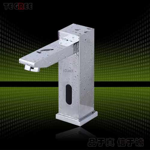 TG-335感应四方龙头单冷热智能感应式红外线感应龙头家用洗手器