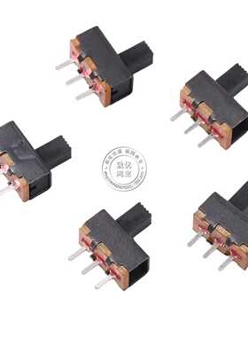 滑动拨动开关 SS12F17 柄G高3 4 5 6MM 1P2T 立式三脚两档 1000只