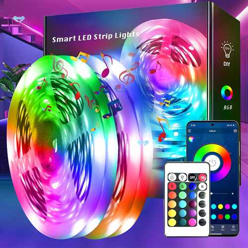 130 Feet Bedroom Smart Light Built in Microphone with Music