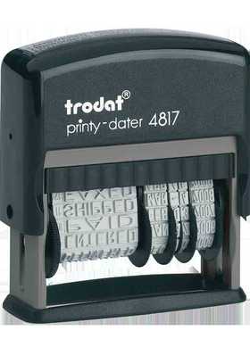 卓达4817英文日期印章 ANSWERED RECEIVED EDTERED PAID CHECK