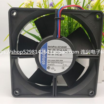 全新EBM-PAPST 4314M/HVR/12/HAR/G/ 24V 12032 变频器散热风扇