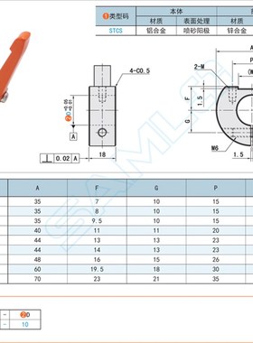 D型固定环-带把手型STCS-D6 8 10 12 15 16 20 25 30