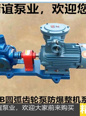 高温电动圆弧齿轮泵YCB系列圆弧齿轮泵自吸泵机油柴油泵防爆整机