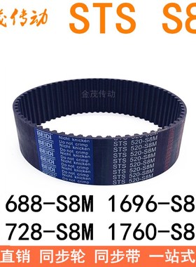 现货同步带1688-S8M 1696-S8M-1704 1720 1728-S8M1736 1760-S8M