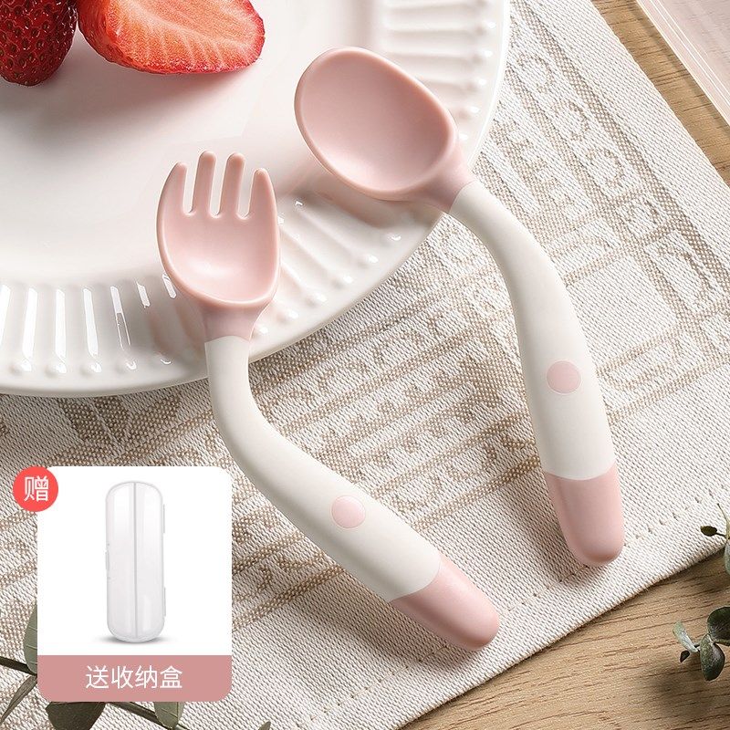 宝宝勺子学吃饭训练一岁婴儿专用辅食碗自主进食叉勺儿童餐具套装,婴童用品,儿童餐具,淘宝优惠券,粉丝福利购,淘宝优惠卷