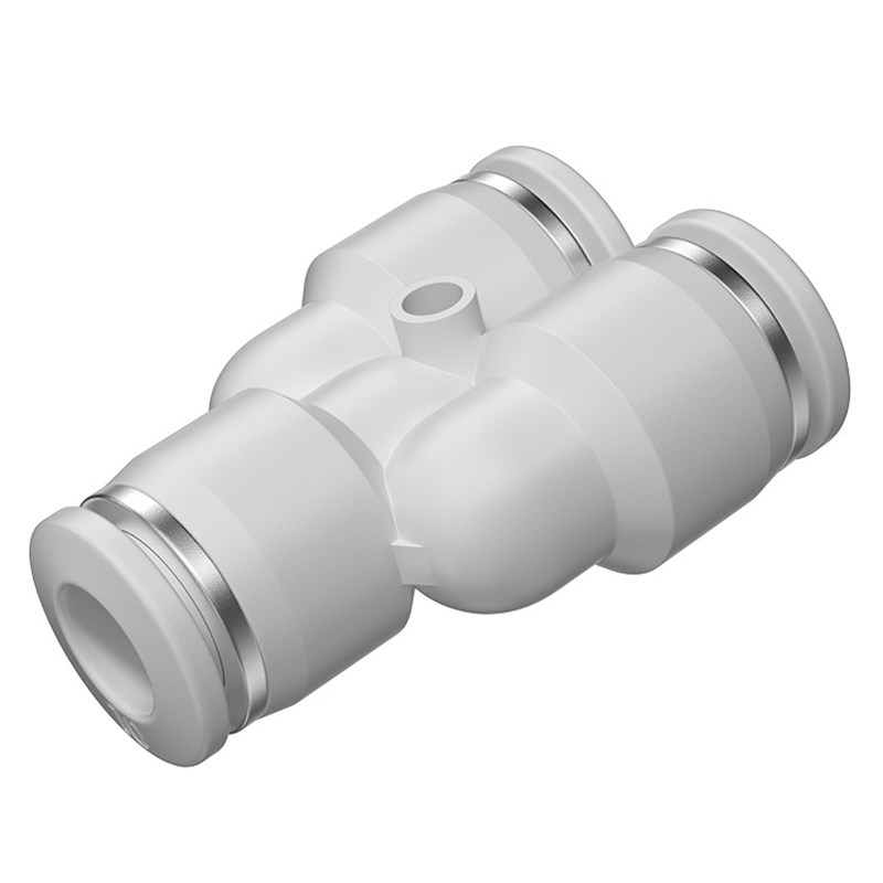 TPM朝日气动快速接头三通Y型气u管PY6/8/10/12变径快插PWY/100祇