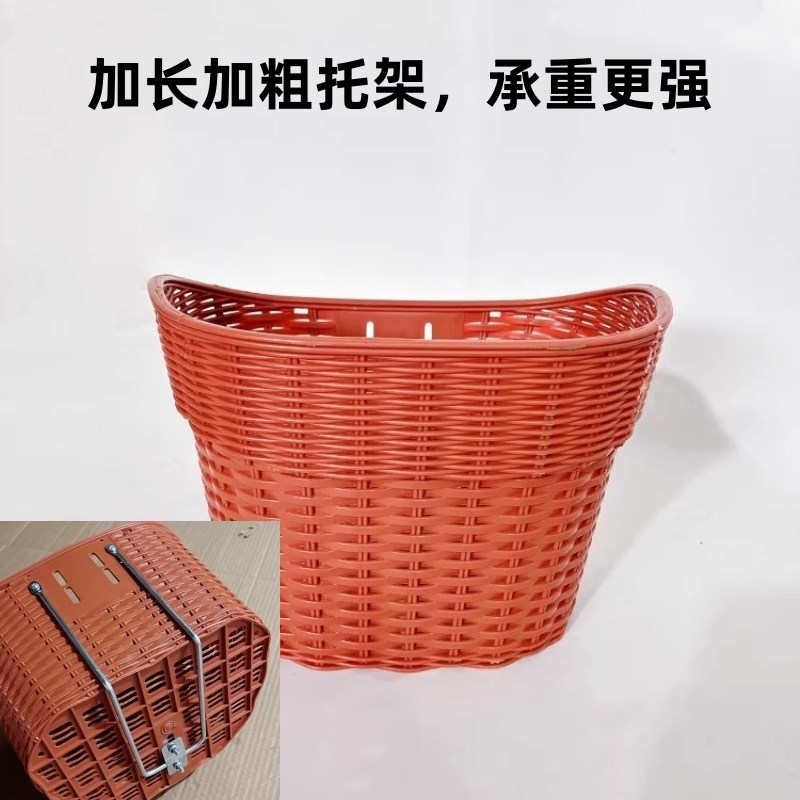 电动车放书包神器后置车筐电动机车后尾J挂篮加大车篓后用靠背菜