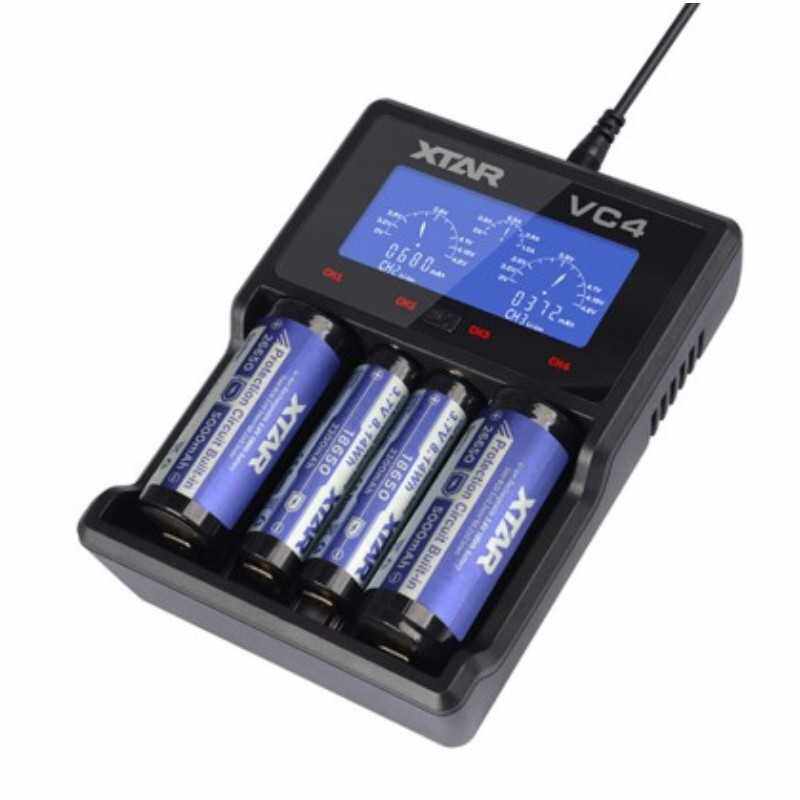 XTAR/爱克斯达 VC4 4槽智能液晶 镍氢/锂离子电池充电器 - 实物图