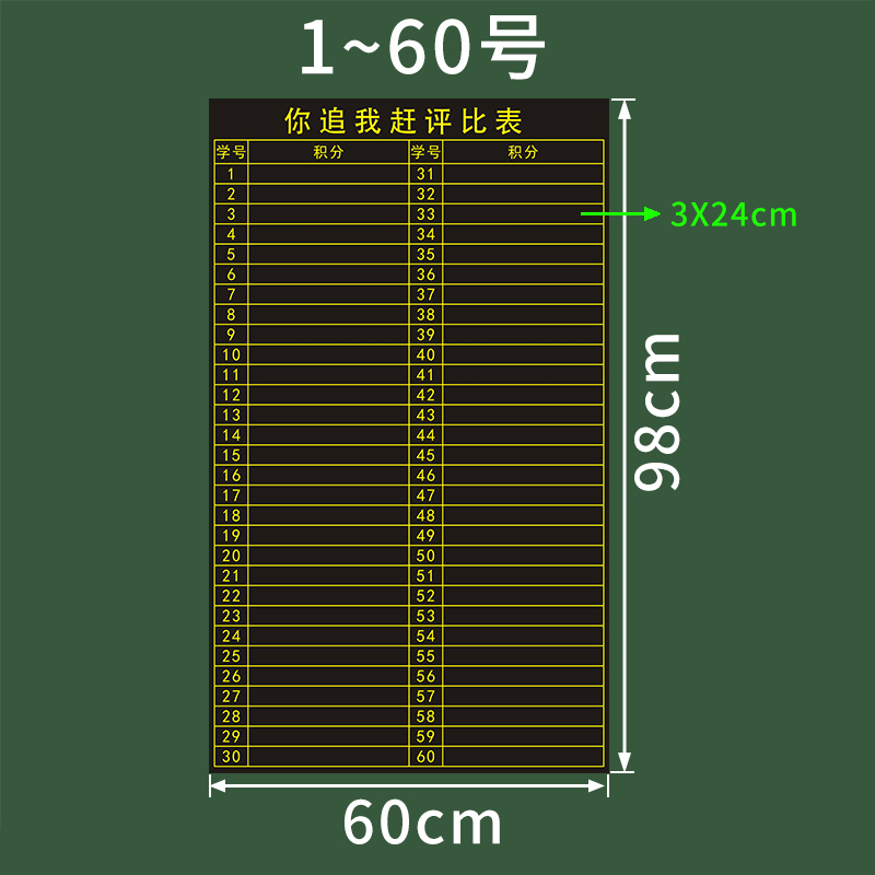 可定制班级磁性小组积分表黑板贴个人竞赛你追我赶磁力贴课堂比赛