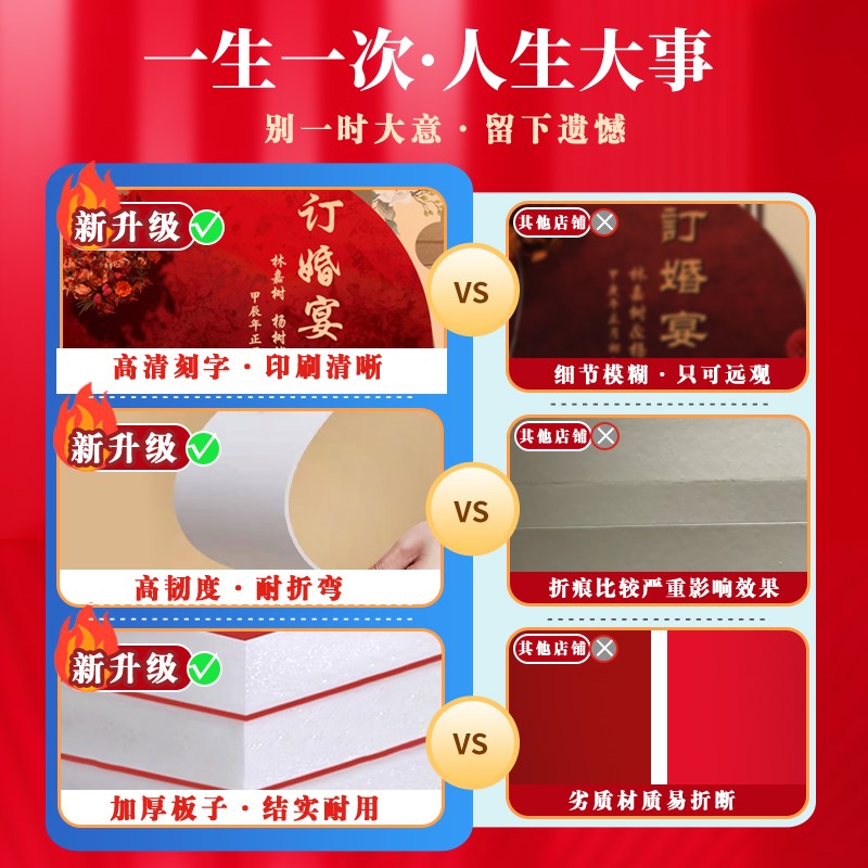 2024新中式网红订婚宴布置装饰kt板定亲场景摆件台高级用品全套餐