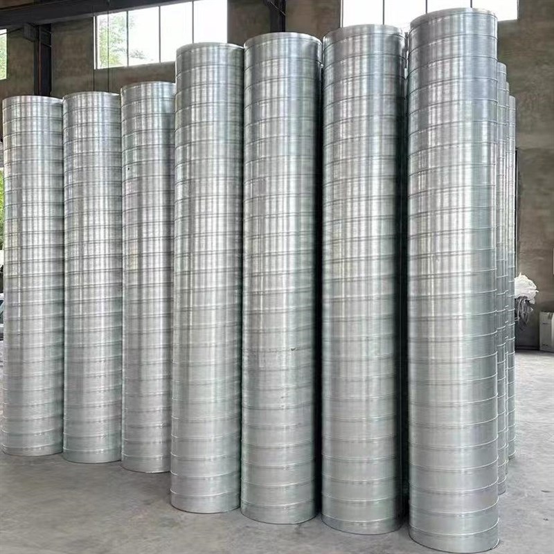 镀锌白铁皮螺旋风管共板角铁矩形方管304不锈钢焊接满焊风管