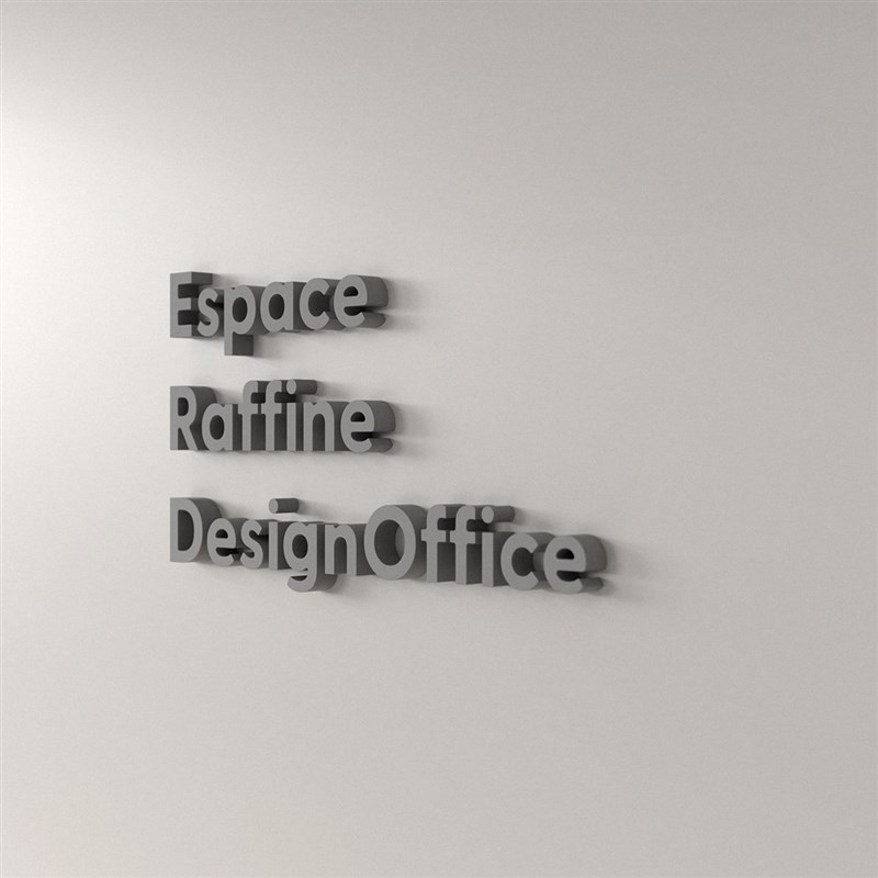 高级水泥灰色质感立体英文大小写字母数字文化墙面墙壁装饰贴美式