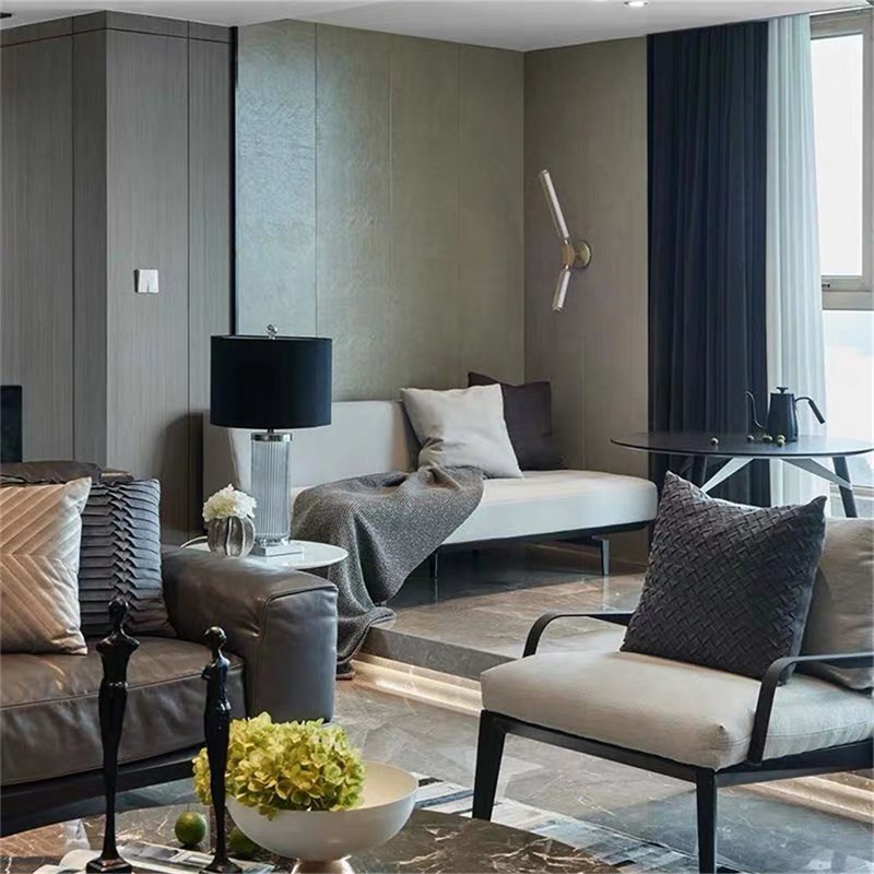 免漆木饰面板意式半透天然实木皮贴面板高定木饰面科定kd板护墙板