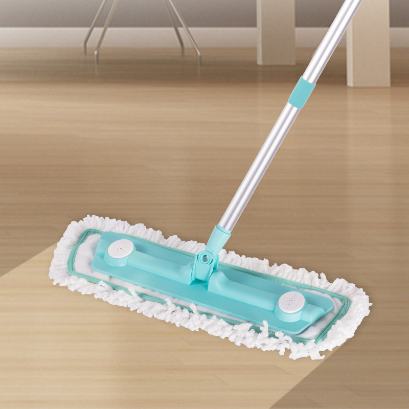 妙洁超细纤维木地板家用旋转拖把去静电吸水地拖粘贴式平板拖把