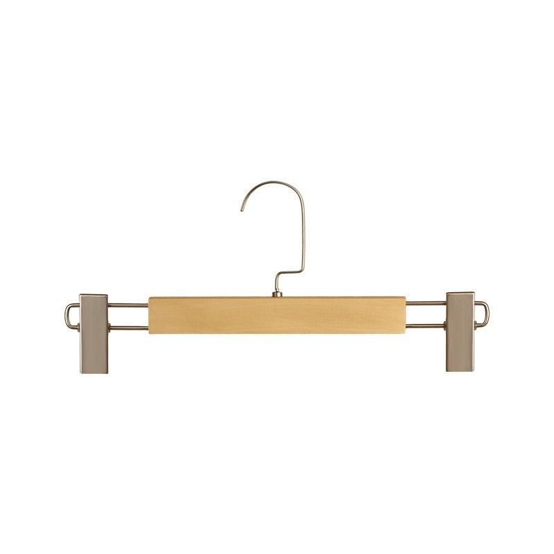 实木裤架家用裤夹伸缩防滑简约卧室衣柜无痕挂裤子神器服装店衣架