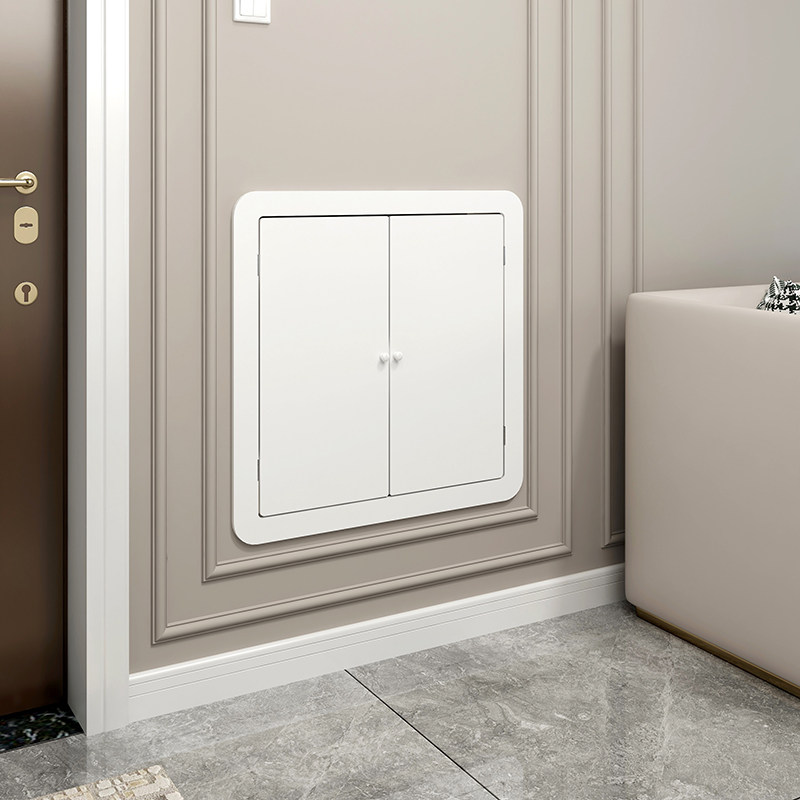 定制贴墙检修洞口遮挡盖板地暖分水器遮挡罩暖气弱电箱遮丑装饰门