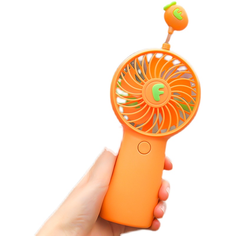 创意手持小型风扇USB卡通学生小清新可调节摇摇彩灯发光充电风扇