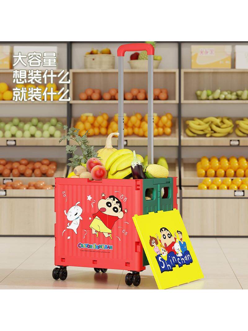 买菜车小推车家用取快递推车户外露营多功能折叠小拉车购物车