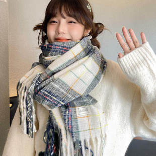 XC【百人验货】冬款百搭双面仿羊绒披肩