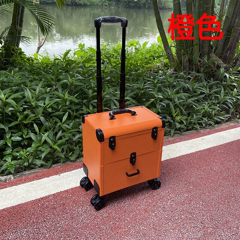 纹绣师专业手提化妆拉杆跟妆箱外出上门高档足浴芳疗技师工具箱子