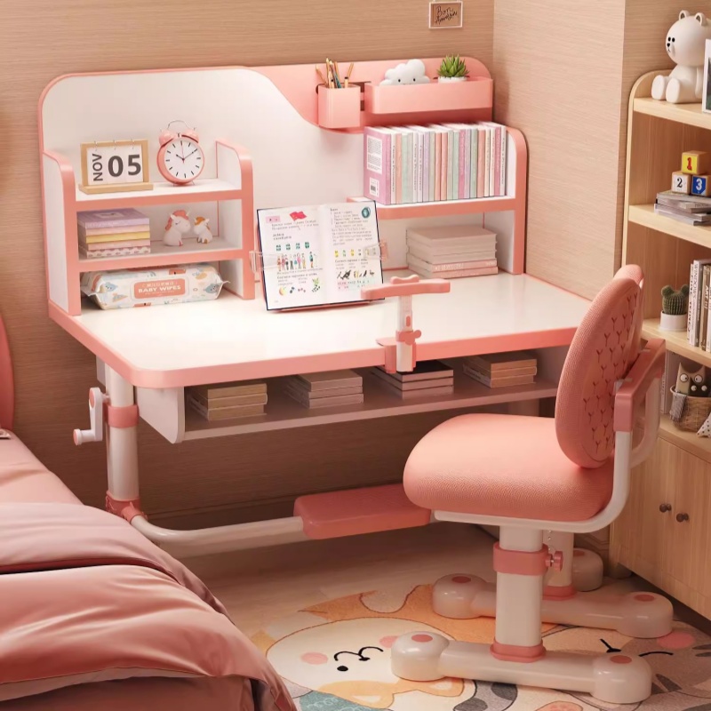 儿童学习桌2025新款可升降桌椅