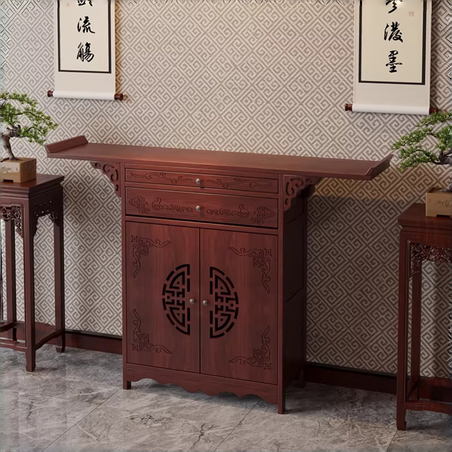 佛龛柜供桌香案家用中式神龛中堂桌财神爷玄关桌神像佛台多层佛龛,住宅家具,供桌,淘宝优惠券,粉丝福利购,淘宝优惠卷