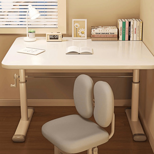 2025新款儿童学习桌小学生家用书桌升降桌椅套装简易写字专用桌子