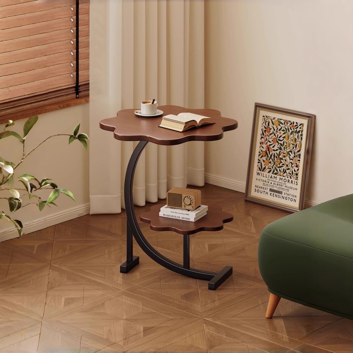 沙发边几可移动小桌子复古风家用客厅小圆桌现代小户型阳台休闲桌,住宅家具,桌子,淘宝优惠券,粉丝福利购,淘宝优惠卷