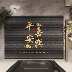 门口防滑进门耐脏免洗脚垫玄关V高级感地毯定 入户门地垫2024新款