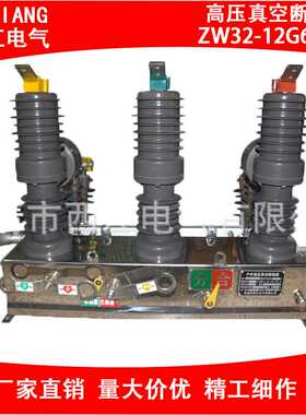 高压真空断路器ZW32-12TG/6302户外高压断路器柱上断手动带隔离