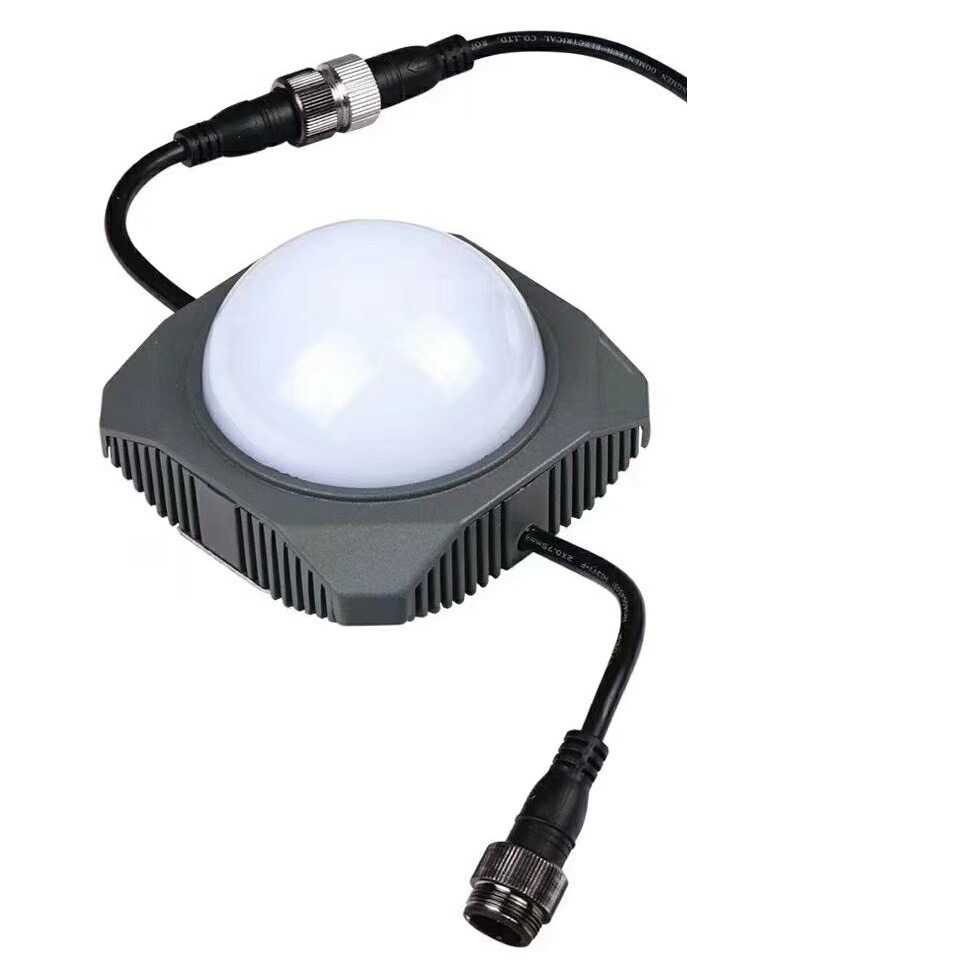 户外楼体桥梁园林方型铝座单色内控外控全彩LED点光源厂家直销