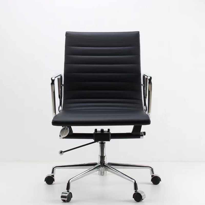 经典边条椅伊姆斯办公会议椅职员真皮转椅老板电脑椅家用洽谈椅子