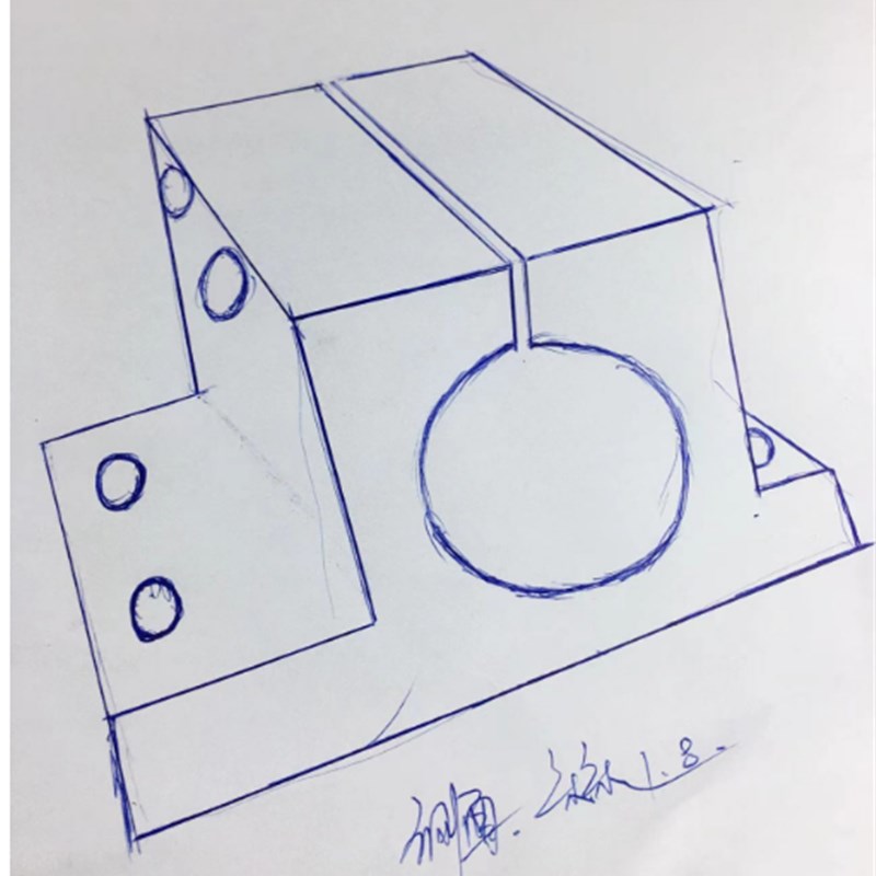 底座用方形支架RCJ01 RCJ02光轴导向轴支座
