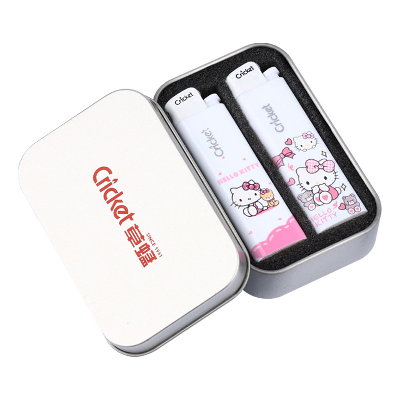 粉色kt猫草蜢打火机个性创意