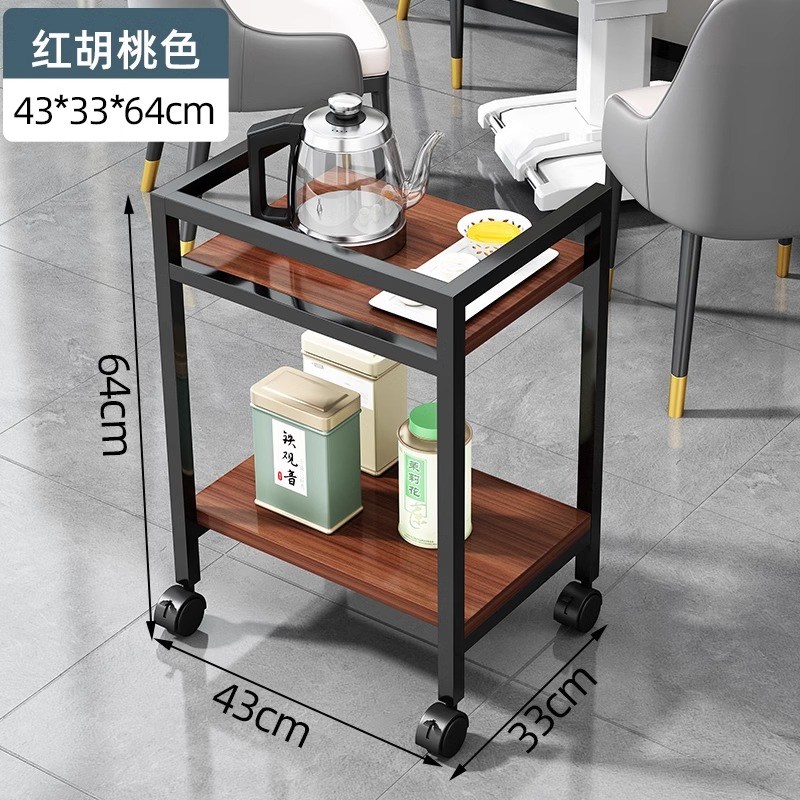 茶台边桌小型泡茶l桌移动小茶几沙发边几侧边柜茶水柜床头置物架