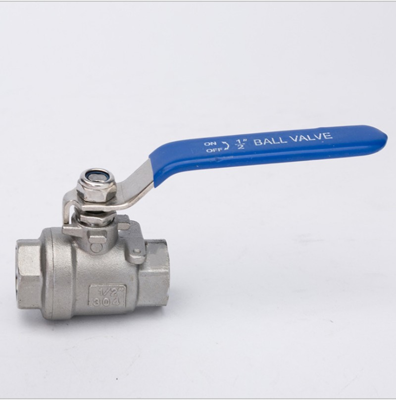 201304不锈钢二片式球阀 内螺纹 耐高温高压球阀 通径DN15 1 2寸