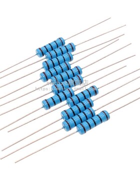 2W金属膜电阻 10R 100R 1K 2K 3K 4.7K 10K 100K 1M欧姆 五色环1%