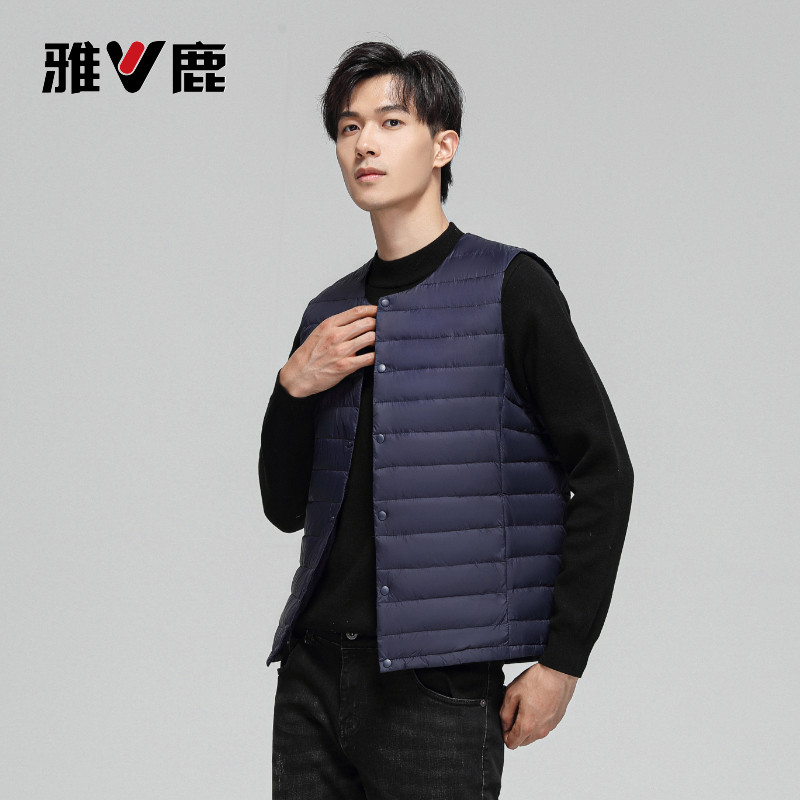 雅鹿轻薄舒适羽绒服内胆马甲