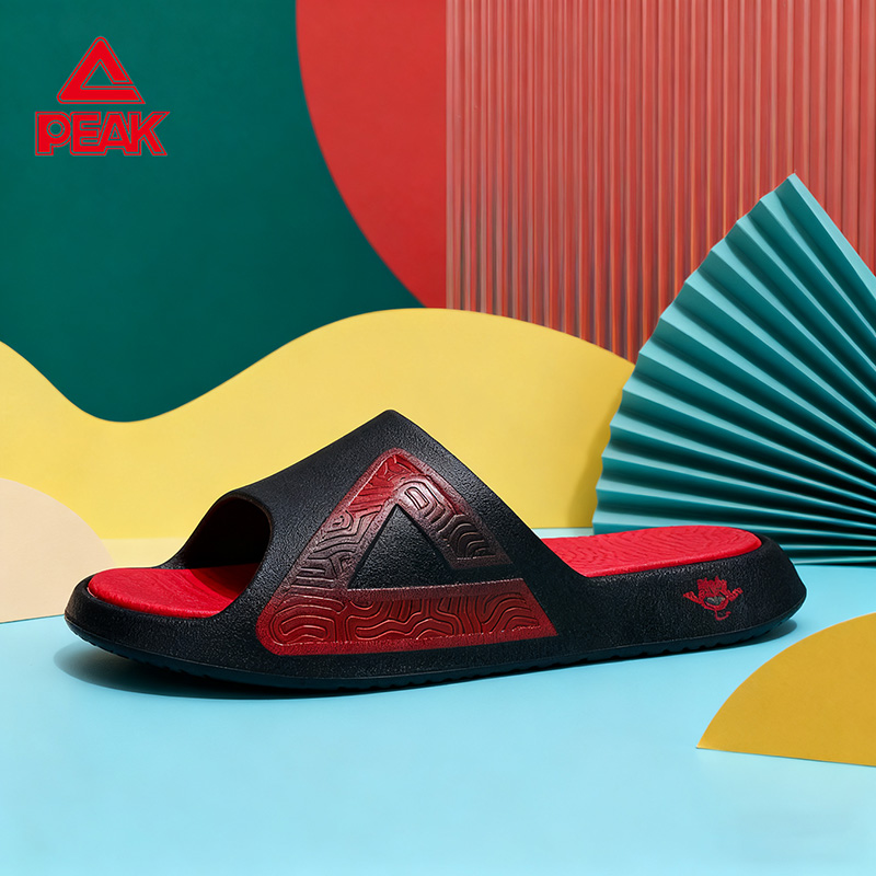匹克态极男士新款家居外穿拖鞋