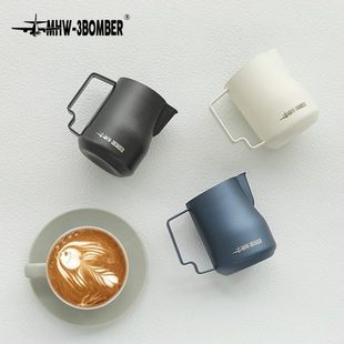 打奶泡450ml MHW 3BOMBER轰炸机拉花杯 涡轮打奶缸 不锈钢鹰嘴意式