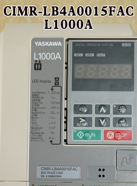 安川变频器L1000A电梯CIMR-LB4A0015FAC专用YASKAWA全新5.5KW配件
