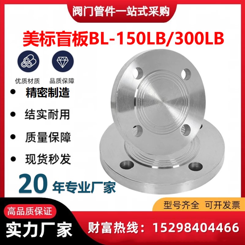 碳钢HG20622(BL美)法兰盖美标法兰盲板 class150/300/600