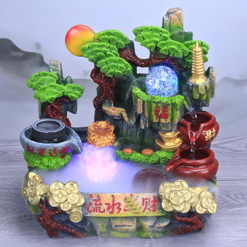 妙如意 假山流水喷泉鱼池金蟾加湿器开业礼品小摆件家居工艺品,鲜花速递/花卉仿真/绿植园艺,洒水/浇水壶,淘宝优惠券,粉丝福利购,淘宝优惠卷
