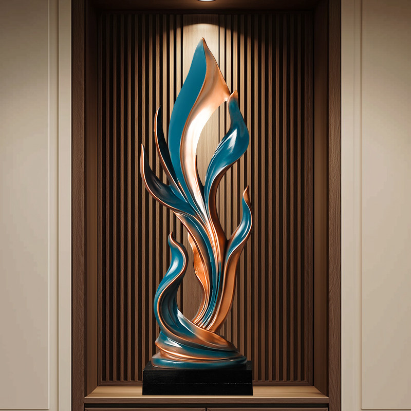 风生水起入户玄关抽象高摆件客厅电视柜壁龛装饰办公室工艺品摆设,鲜花速递/花卉仿真/绿植园艺,洒水/浇水壶,淘宝优惠券,粉丝福利购,淘宝优惠卷