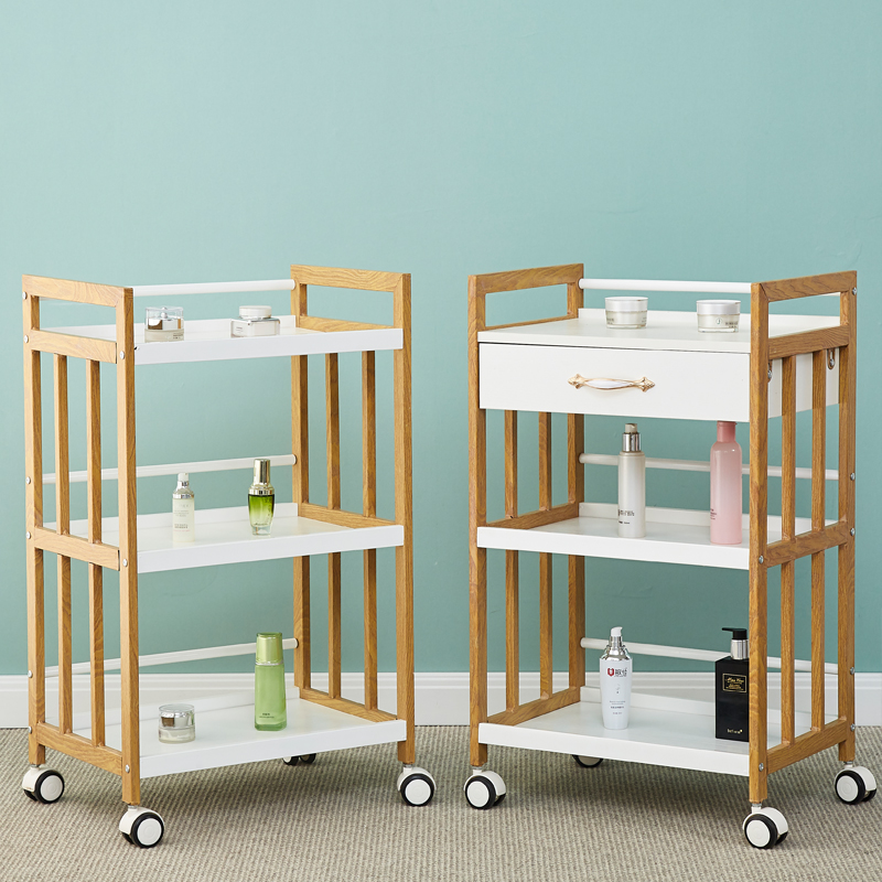 美容推车多功能抽屉置物架美容院专用手推车理发店纹绣三层工具车