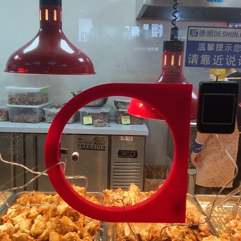 定制有机玻璃亚克力玻璃熟食小窗口D型炸鸡腿久久丫小门传菜卤味