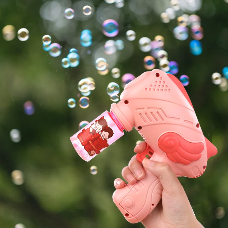 结婚喜字泡泡机婚礼婚纱晨袍接亲拍照道具手持泡泡枪订婚用品大全